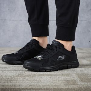 Skechers斯凯奇男鞋新款系带轻便透气舒适运动休闲鞋52631-BBK ZP