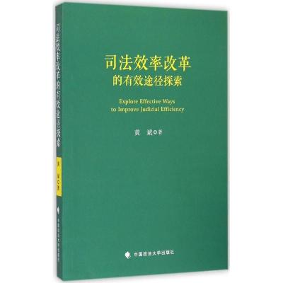 正版新书]司法效率改革的有效途径探索黄斌9787562059165