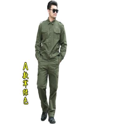 夏季工作服套装男焊工防烫耐磨薄款劳保服机修工装短袖透气