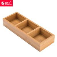 [疆不凡] 竹木三格食品盒30×11×5cm个