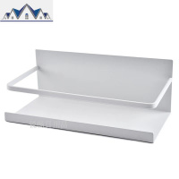 免钉磁铁吸附式置物架冰箱侧壁架家用单层铁质架子厨房调料收纳架 三维工匠