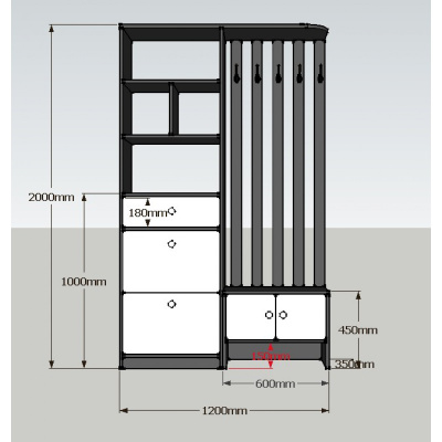 定制翻斗鞋柜小户型闪电客入户玄关隔断柜间厅柜北欧厅柜衣帽架换鞋凳