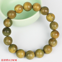 厂家直销阿根廷绿檀手串12MM檀木佛珠文玩绕指柔男女学生盘玩手链送女朋友老婆情人节七夕生日礼物