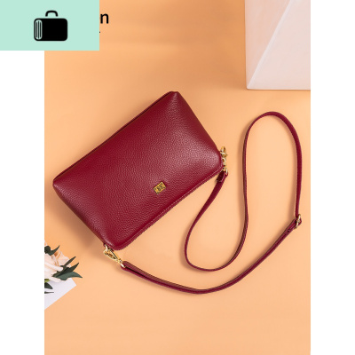 中年妈妈皮斜挎包女2019新款软皮牛皮老年人单肩背包买菜小包包NEW LAKE女斜挎包