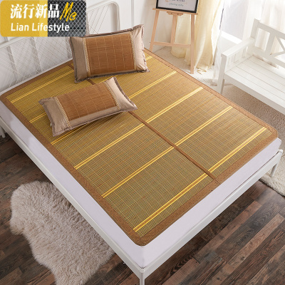 宿舍凉席竹席1.2米双面学生单人床0.8夏季竹凉席子1.5m可折叠双人 三维工匠