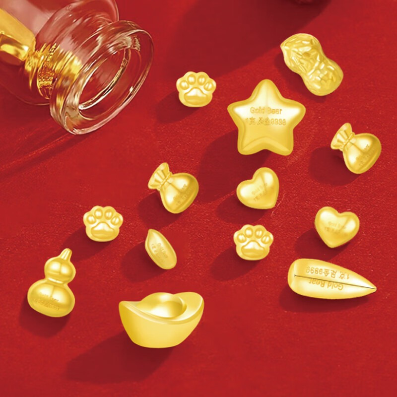 Goldbear投资金9999纯金条收藏投资首选高档礼盒包装