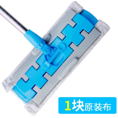 大号免手洗平板拖把家用瓷砖旋转拖把木地板地拖布墩布弧威(HUWEI)