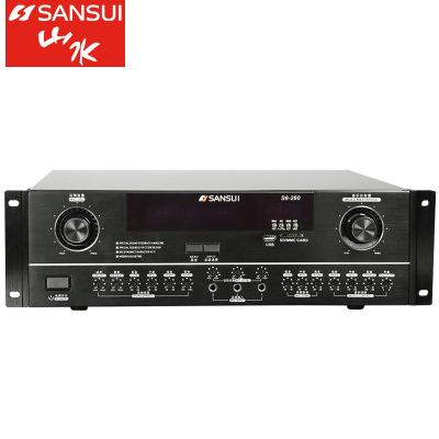 SanSui/山水S6-260家用功放KTV拉卡OK功率放大器家庭卡包音箱功放机好选S6-260新款上架黑色