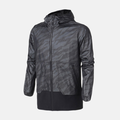 阿迪达斯(adidas)春秋男士EIWBCAMO常规型连帽梭织运动夹克DM5191