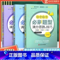 全套(3本) 初中通用 [正版]2024初中数学必刷题型满分思路与技巧七八九年级上下册 附答案详解 初一二三年级数学解题