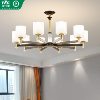 雷士照明[曙光]客厅吊灯客厅灯现代简约中山灯具别墅吊灯奶油风