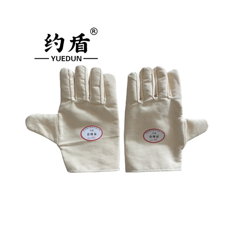 约盾 复合双层帆布隔热加绒加厚耐磨手套均码/双