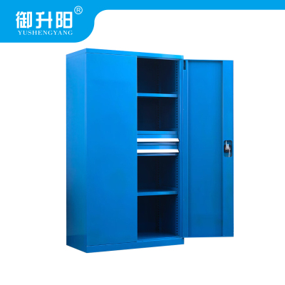 御升阳 重型工具柜/车间工具收纳柜储物柜(颜色蓝 灰白可备注) 双抽无挂板 YSY-GJG-05