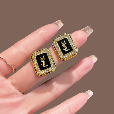 925纯银针字母耳钉女轻奢精致高级感耳环2025新款时尚耳饰送女朋友老婆情人节七夕生日礼物