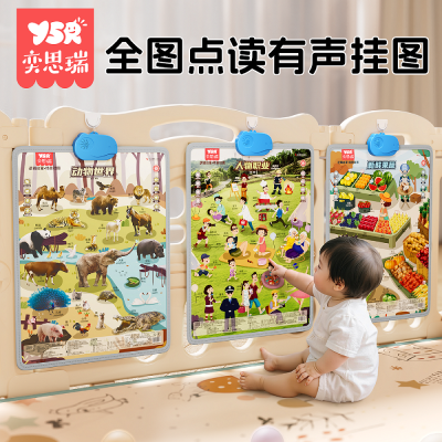 婴儿消耗体力玩具6个月以上宝宝早教有声挂图磨耳朵女孩8益智礼物