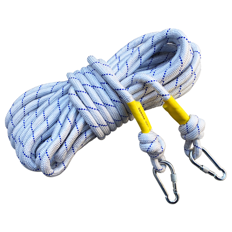 消通消防钢丝芯逃生绳救生家用应急绳安全绳户外防坠落高空耐磨子 20米安全绳(带钢丝芯16mm)