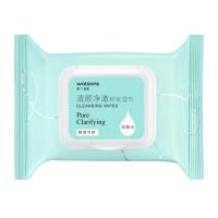屈臣氏清颜净澈卸妆湿巾清洁面眼唇浓妆便携温和柔软亲肤