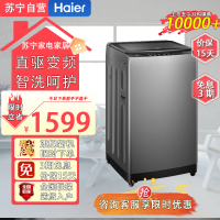 海尔(Haier)XQB100-BZ6088 10KG波轮洗衣机全自动大容量直驱变频一级能效桶自洁智洗+旋暴洗+除螨洗