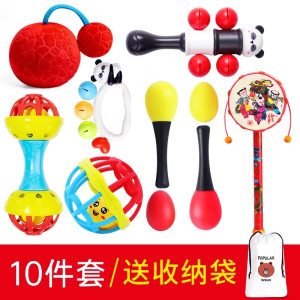 婴儿玩具0一1岁益智早教3新生儿手摇铃6宝宝三个月抓握训练小沙锤
