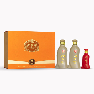 口子窖五年型50度550ml*2礼盒容量升级版节日送礼