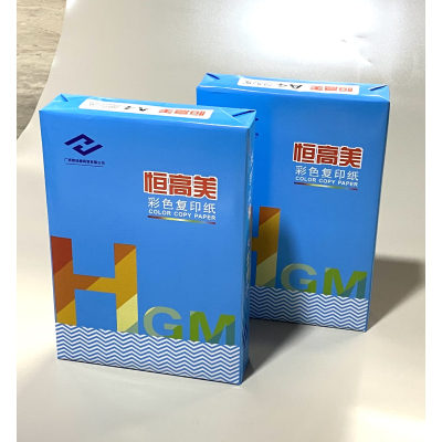 恒高美 彩色复印纸手工折纸彩纸 办公打印用纸 70g-A4-8包装(4000张)