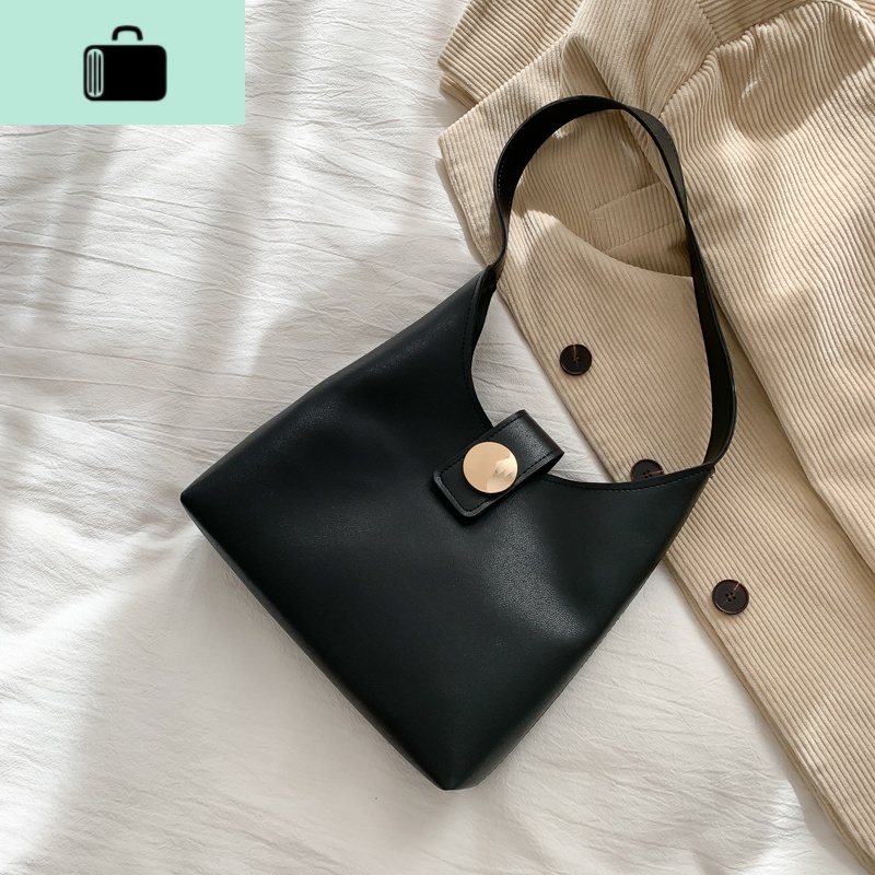 包包2020新款韩版ulzzang手提包复古简约网红大包单肩包大气女包NEW LAKE女士单肩包