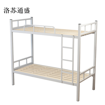 洛苏通盛铁架床钢木床宿舍床经济型加厚型2000X900含床板常规款[工厂现做 7天内发货]