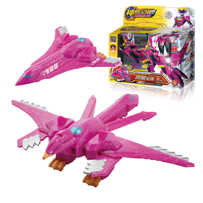 四之邦宝历险记儿童男孩变形合体机甲机器人6合体套装 [凤凰金刚]4寸