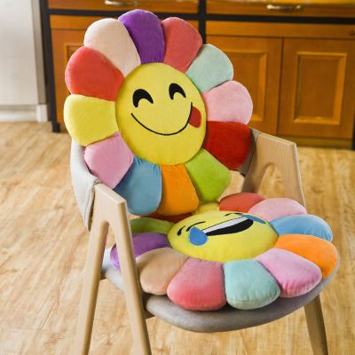 SleepyBear毛绒可爱加厚卡通餐椅坐垫榻榻米学生圆形屁股垫办公室电脑椅子垫