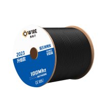 奥威尔(OWIRE) SSKJ-C5E-60BK2 0.50mm加粗 黑 超五类4对非屏蔽双护套室外网线 305.0米