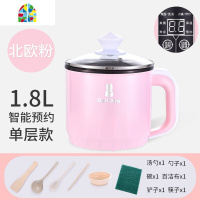 奶锅不粘锅宝宝辅食锅多功能婴儿蒸煮炖煮牛奶锅泡面锅小煮锅插电 FENGHOU 智能卡其+蒸笼+收藏送6礼