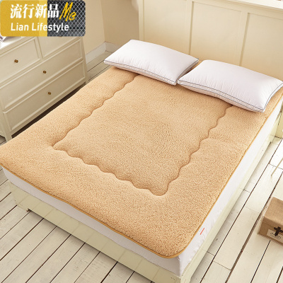 加厚保暖褥子宿舍学生床羊羔绒床垫床褥单双人秋冬款垫被 三维工匠