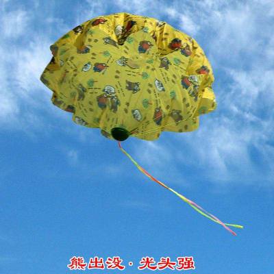 家用儿童传统小学生降落伞高楼空投飞伞女学生手工幼儿园玩具 r21不加