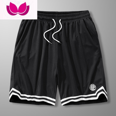 七斓胖子篮球运动短裤男夏季肥佬宽松特大码冰丝五分裤加肥加大训练裤