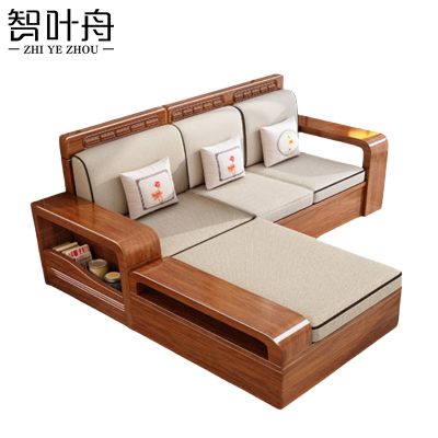 智叶舟中式沙发210*145.5*85cm套