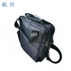 敏恒简约素黑收纳包牛津布8.5丝厚耐用单个装纯色设计