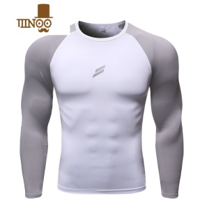 YANXU肌肉GYM运动长袖紧身衣型男兄弟健身跑步速干透气篮球训练服上衣