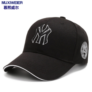MUXIWEIER帽子男新品休闲韩版潮款百搭防晒刺绣字母鸭舌帽情侣棒球帽女时尚夏季遮阳四季帽子秋冬防风