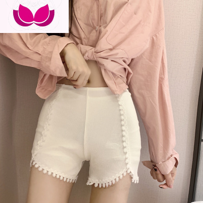 七斓LGGSTYLE风高腰针织弹力防走光安全裤打底裤短裤可外穿女裤子