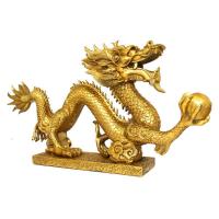 美帮汇12十二生肖铜龙摆件工艺品大号开业礼品办公室客厅装饰