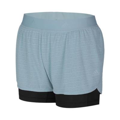 Adidas阿迪达斯女裤夏季新款训练针织透气舒适休闲运动短裤DZ7879C