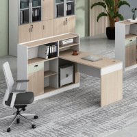 创世人 莱茵系列办公桌四人位屏风工位桌职员桌电脑员工桌2.7m