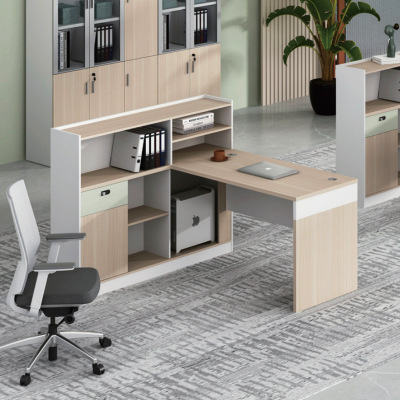 创世人 莱茵系列办公桌四人位屏风工位桌职员桌电脑员工桌2.7m