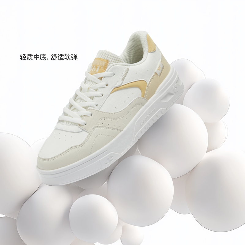 361°小白鞋女鞋新款鞋子百搭休闲鞋厚底运动鞋