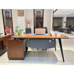 匡大办公桌1.8米油漆班台桌轻奢风转角办公桌HM21-B1800