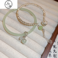 JiMi2件套手镯女款轻奢小众精致设计感新中式国风手串闺蜜手链首饰品