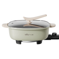 小熊(bear)多功能电火锅电炒锅烤肉DHG-D60A9锅煎烤机加深料理绿色