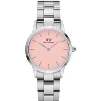 Daniel Wellington中性名品腕表粉红色表盘时尚腕表Iconic Link Blush 28mm防水