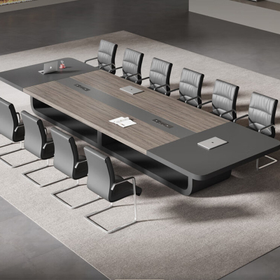会议桌长桌椅组合简约现代长方形接待洽谈轻奢大型