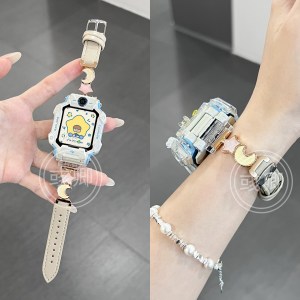 月映星河适用于小天才手表表带z11/z10/z9/z8新款拼皮少年版3139a